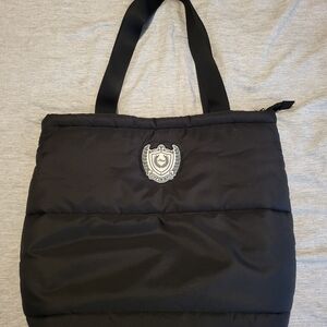 PINK Victoria's Secret Black Quilted Tote